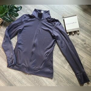 Champion Muted Purple Full Zip Track Jacket w Thumb Holes. Size M